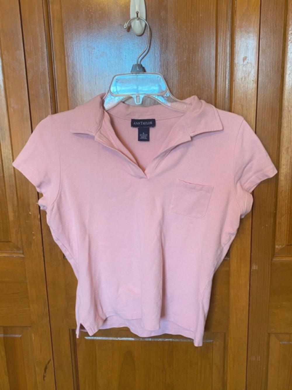 Light Pink Polo Rugby Crop Top